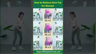 How to Reduce Bum Fat for Women🔥Home Exercise for Butt Fat #shorts #fatloss #fitnessmantram