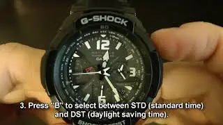Casio G-Shock Aviation (GW-3000BB-1ACR, 5121) - How To Configure Home City Settings?