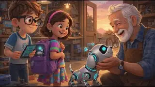 Bolt the Little Robot Puppy 🤖🐶 | Heartwarming Kids Cartoon Story | Learn Kindness & Responsibility