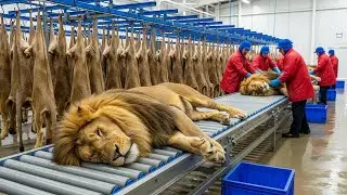 Inside the Lion Leather Factory-(Full Process) How Million-Dollar Products Are Made (SECRET FACTORY)