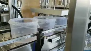 Automatic drop lid press lid machine for round bucket-2