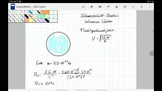 Astro: Herleitung Schwarzschild Radius schwarzer L&ouml;cher