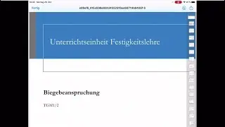 Beanspruchungsart Biegung / Biegespannung