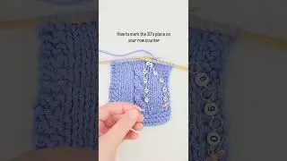 How to mark the 10's place on your row counter