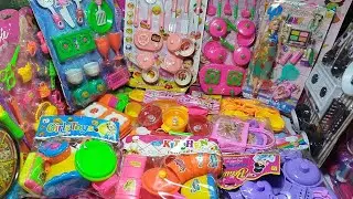 2 minutes satisfying with unboxing cute pink hello kitty kitchen Playset | Asmr (no music)
