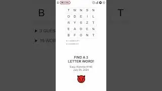 Any 3 letter words standing out? 😈