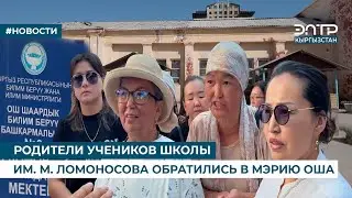 РОДИТЕЛИ УЧЕНИКОВ ШКОЛЫ ИМ. М. ЛОМОНОСОВА ОБРАТИЛИСЬ В МЭРИЮ ОША