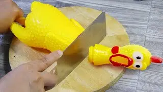 Making Grilled chicken from Toys | Stop Motion Cooking