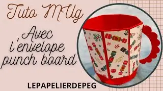 16  🍵🫖 Tuto Mug ou tasse avec la punch board #tuto #scrapbooking #fetes #astuces #envelope