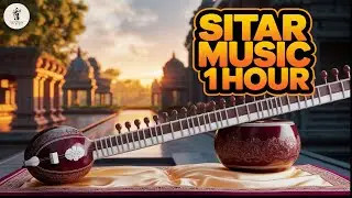 Sitar Music 1 Hour & Temple Landscape | Soothing Indian Classical Instrumental for Relax, Meditation