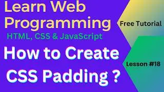 Learn Web Design and Development. How to create CSS Padding? The HTML, CSS, JavaScript lesson #18