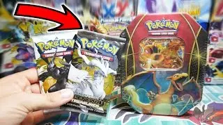 INSANE 10/10 PULLS!! OPENING BEST OF 2016 CHARIZARD TIN + 2 LEGENDARY TREASURES BOOSTER PACKS!!