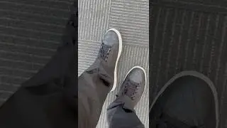 On foot look Nike Air Jordan Centre Court #dadshoes #sneakers #shorts