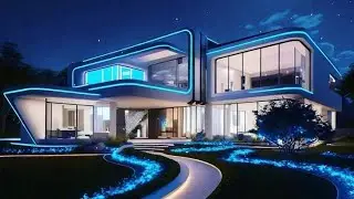 Luxury Blue House With Modern Bedroom & TV Lounge | Dream Home Design 2025