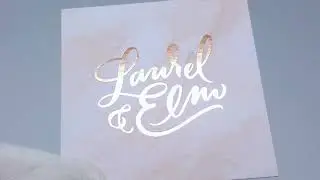 Square Business Cards + Metallic Copper Foil Stamp