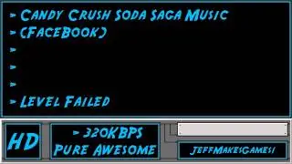 Candy Crush Soda Saga (FaceBook) Music - Level Failed