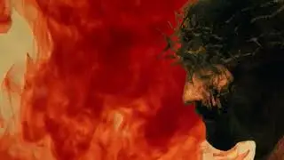 Jesus red ink drop background   Jesus background video, christian background video, loop, motion