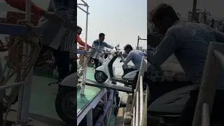 How to take two wheeler from Mumbai to Alibag on Boat | Bhaucha Dhakka to Rewas Jetty Ferry