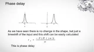 Phase and group delay uday