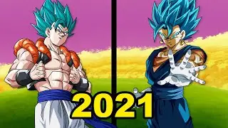 Evolution of Gogeta, Vegito 1995-2021