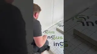 laying floor insulation! #diy #insulation #construction