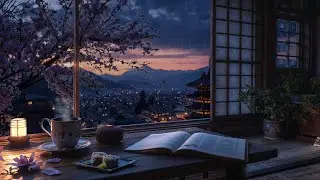 Cozy Study Room In Japan - Heavy Rain And Thunder For Relax, Focus And Study - Study Music