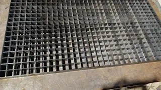 How to make a metal mat to clean dirty shoes