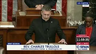 Fr. Charles Trullos giving the invocation at the U.S. House of Representatives
