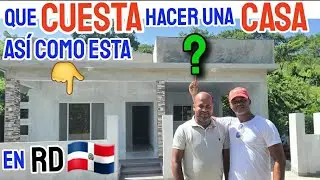 Cuanto CUESTA hacer UNA CASA de UNA PLANTA en RD 🇩🇴 ? CUANTO CUESTA EN DOLARES ? Construyendo en RD.