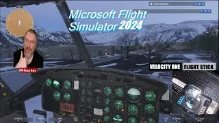 Microsoft Flight Simulator 2024 | Управление вертолетом Huey с помощью джойстика Velocity One #ms...