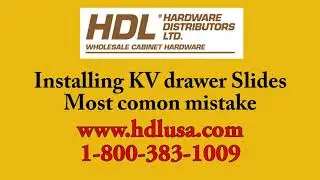 Installing KV Ball Bearing Drawer Slides