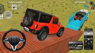 Mahendra Thar 4&times;4 drive offroad truck loading transport 