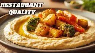 Better Than Meat! 🥦 Restaurant-Quality Vegan Dinner: Roasted Veggies Over Creamy Hummus %100 Vegan