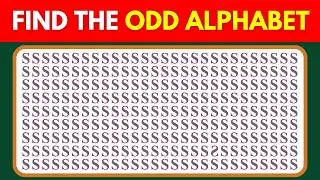 🔍 Only Genius Minds Can Find the Odd Alphabet in 10 Seconds! 🧠✨ #funquiz #riddles #viralquiz