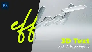 Adobe Firefly: Создание потрясающих 3D-эффектов текста на стекле (урок по работе с текстом в AI)
