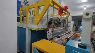 1000mm stretch film making machine with 2 colors flexo printing machine