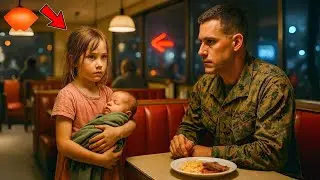 “Sir, Can We Eat the Leftovers?” A Poor Girl Asks — What This Marine & His K9 Do Next Stuns Everyone