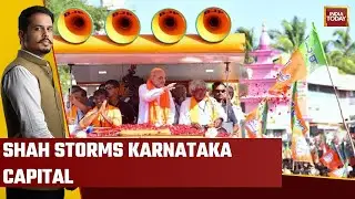 Union Home Minister Amit Shah Holds A Road Show In B.T.M Layout Assembly Constituency
