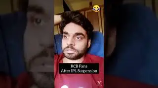 RCB Fans After IPL Suspension #Shorts