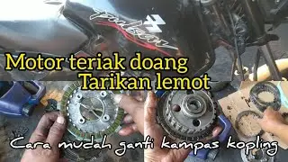 Cara mudah ganti kampas kopling bajaj Pulsar 180