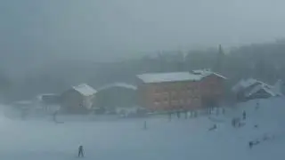 Тестирую DJI Spark в непогоду - Dronie в метель при боковом ветре