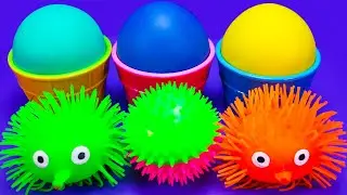 3 Colors Play Doh Ice Cream Cups LOL Masha and the Bear Surprise Toys Kinder Surprise Eggs