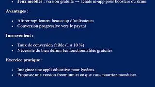 CHAPITRE 2 : LES 8 MODELES ECONOMIQUES DU WEB