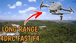 4DRC FAST F4 LONG RANGE  COM GIMBAL 2 EIXOS GPS V&Ocirc;O DE 2KM DRONE BOM E BARATO PARA INICIANTES
