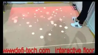 defi interactive floor projection