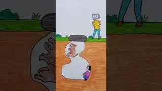 The stupid dog didn't recognize the doll #shorts #shortsfeed #youtubeshorts #skibiditoilet #drawing