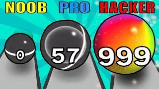 NOOB vs PRO vs HACKER in Calculate Ball