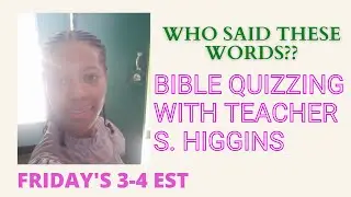 Who Said These Words// A Hour of Bible Quizzing// PART 6