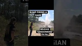 Bump Firing a Rare Belgian Gendarmerie FN FAL! #falbattlerifle #fnfal #308 #battlerifle #military