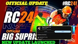 Real Cricket&trade; 24 New Update Launched 🥳 | OMG! Gameplay Control smooth works Bug fixed 🥰 #rc24